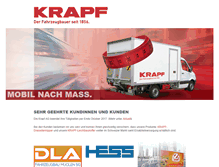 Tablet Screenshot of krapf-ag.ch
